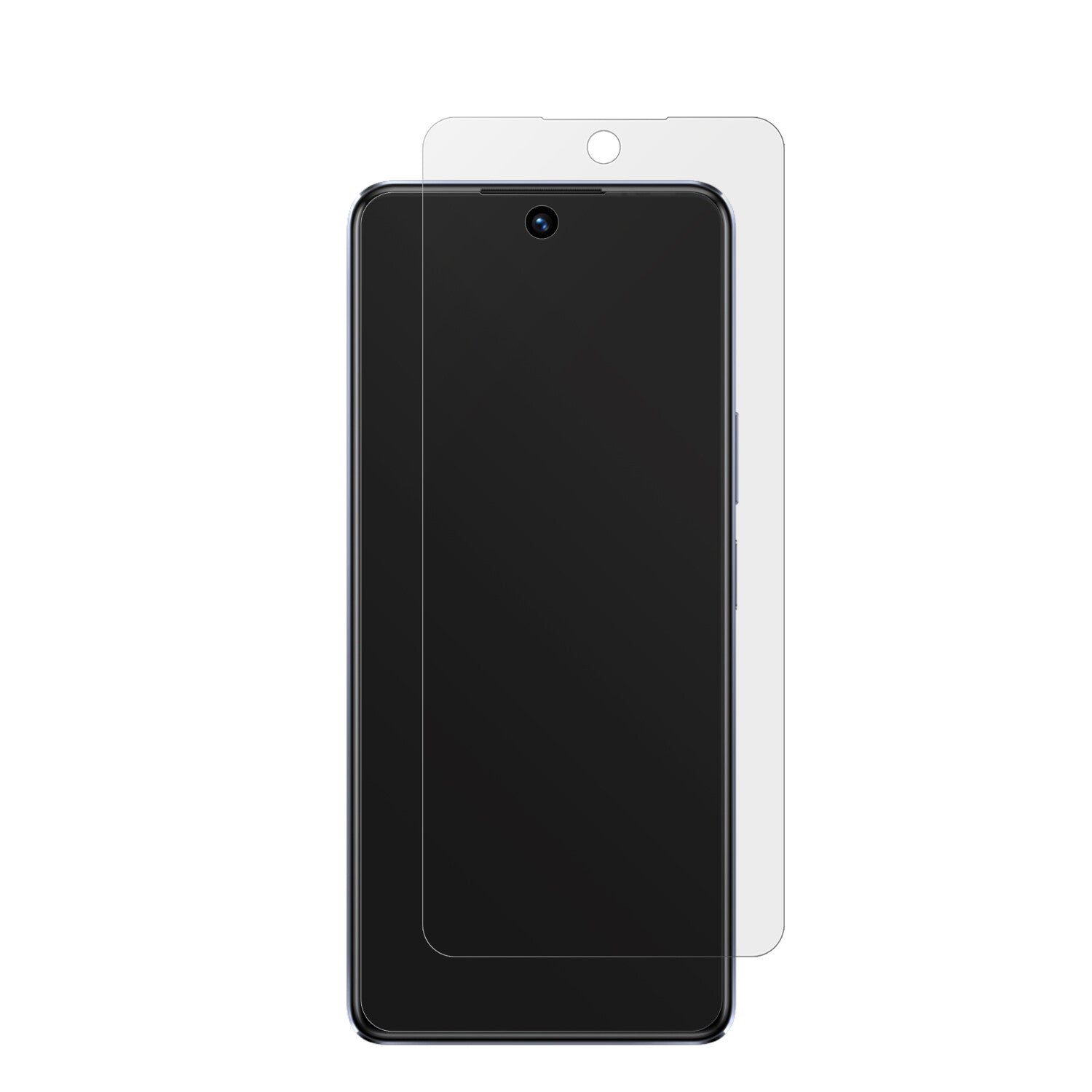 InfinixHot 30 5G X6832 mit aufgebrachter dipos Displayschutzfolie, die lästige Fingerabdrücke minimiert