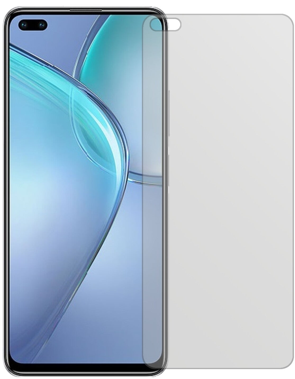 InfinixZero 8 mit aufgebrachter dipos Displayschutzfolie, die lästige Fingerabdrücke minimiert