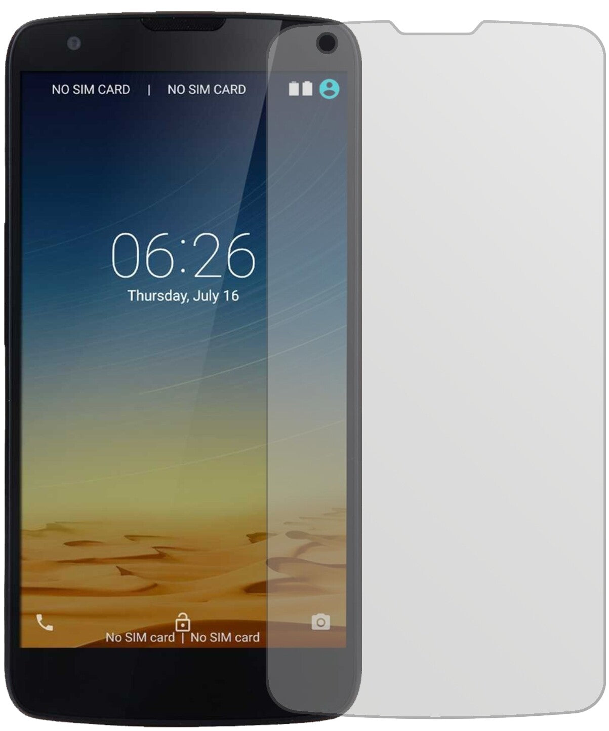 InnosD6000 mit aufgebrachter dipos Displayschutzfolie, die lästige Fingerabdrücke minimiert