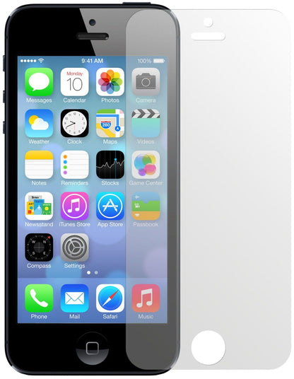 iPhone 5SApple mit aufgebrachter dipos Displayschutzfolie, die lästige Fingerabdrücke minimiert