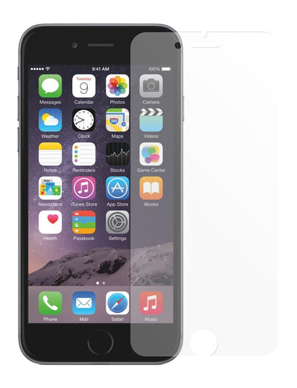 iPhone 6SApple mit aufgebrachter dipos Displayschutzfolie, die lästige Fingerabdrücke minimiert