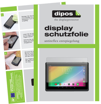 iRULUeXpro 3 mit aufgebrachter dipos Displayschutzfolie, die lästige Fingerabdrücke minimiert