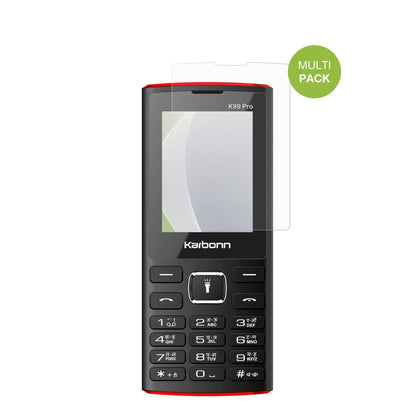 KarbonnK99 Pro mit aufgebrachter dipos Displayschutzfolie, die lästige Fingerabdrücke minimiert