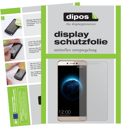 LeagooT8s mit aufgebrachter dipos Displayschutzfolie, die lästige Fingerabdrücke minimiert