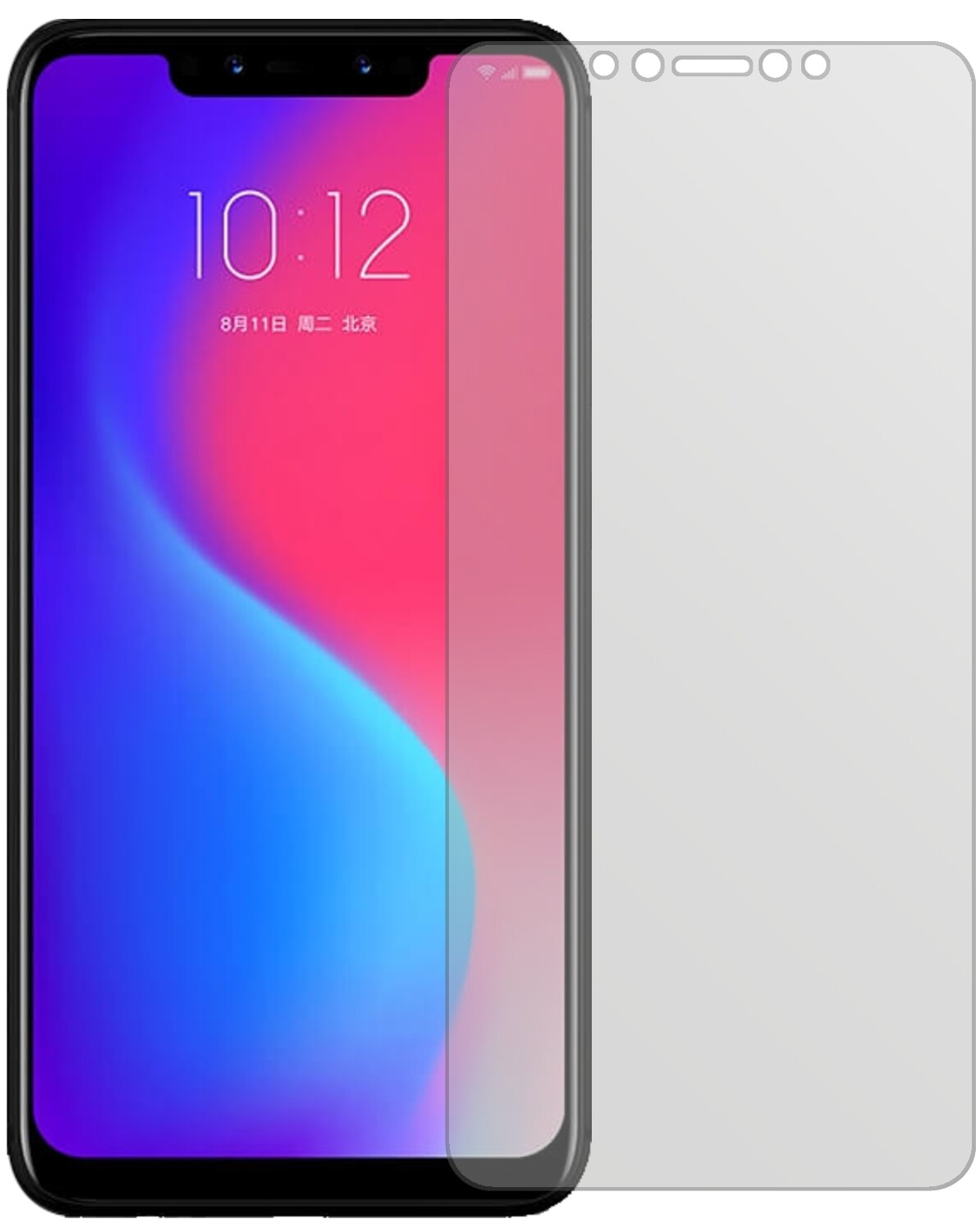 LenovoS5 Pro mit aufgebrachter dipos Displayschutzfolie, die lästige Fingerabdrücke minimiert