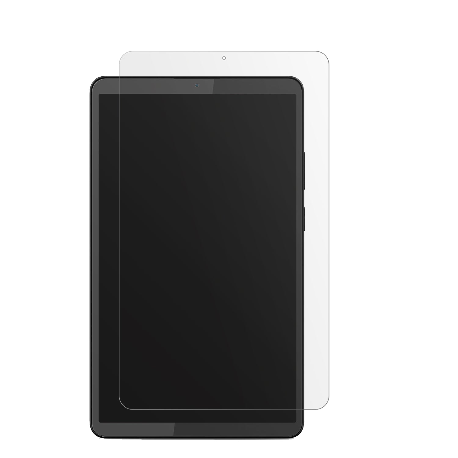 LenovoTab One 8.7 Zoll mit aufgebrachter dipos Displayschutzfolie, die lästige Fingerabdrücke minimiert