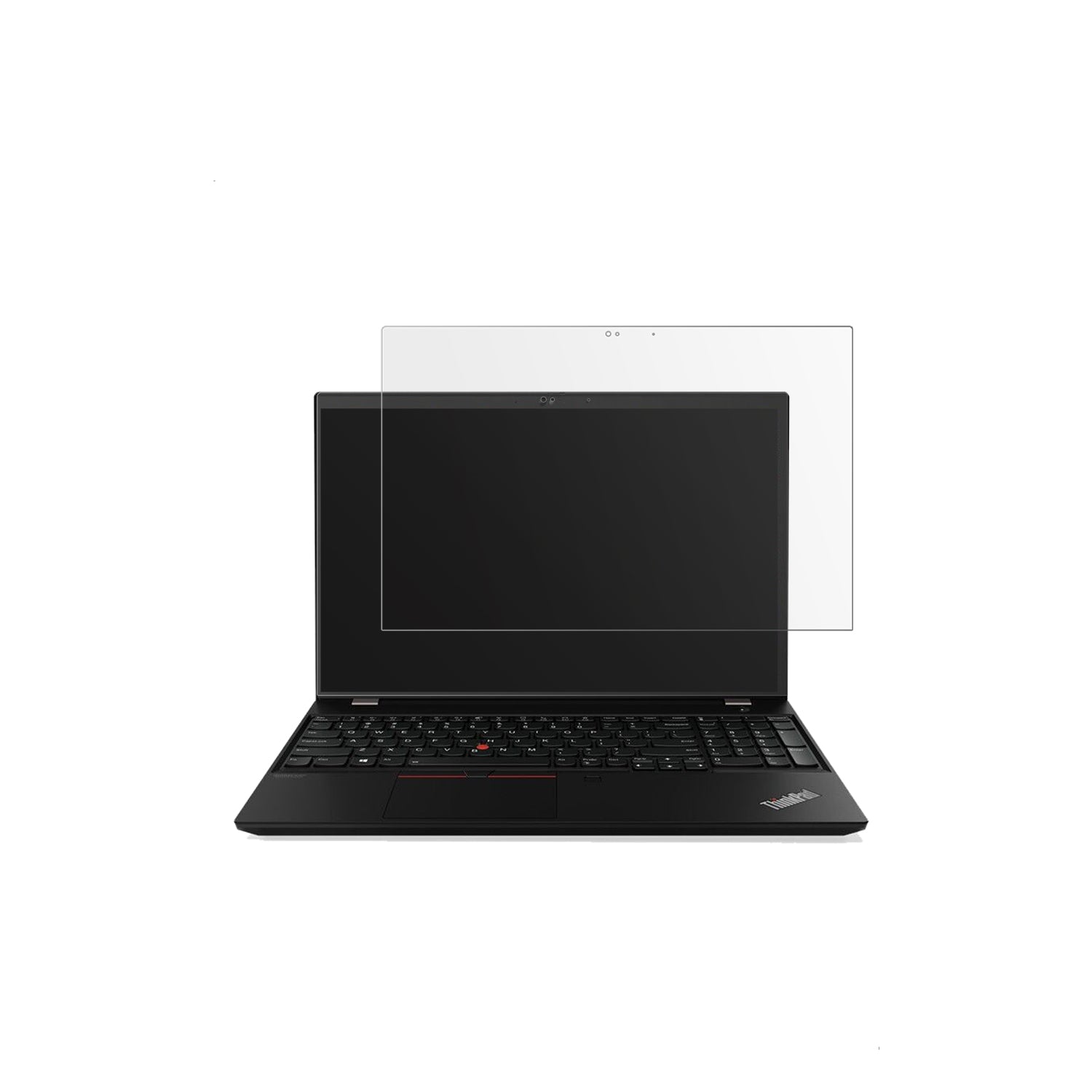 LenovoThinkpad T15 mit aufgebrachter dipos Displayschutzfolie, die lästige Fingerabdrücke minimiert