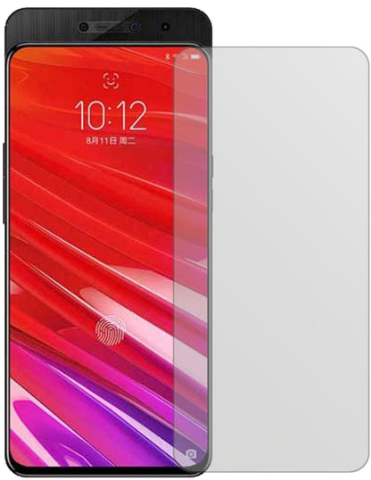 LenovoZ5 Pro mit aufgebrachter dipos Displayschutzfolie, die lästige Fingerabdrücke minimiert