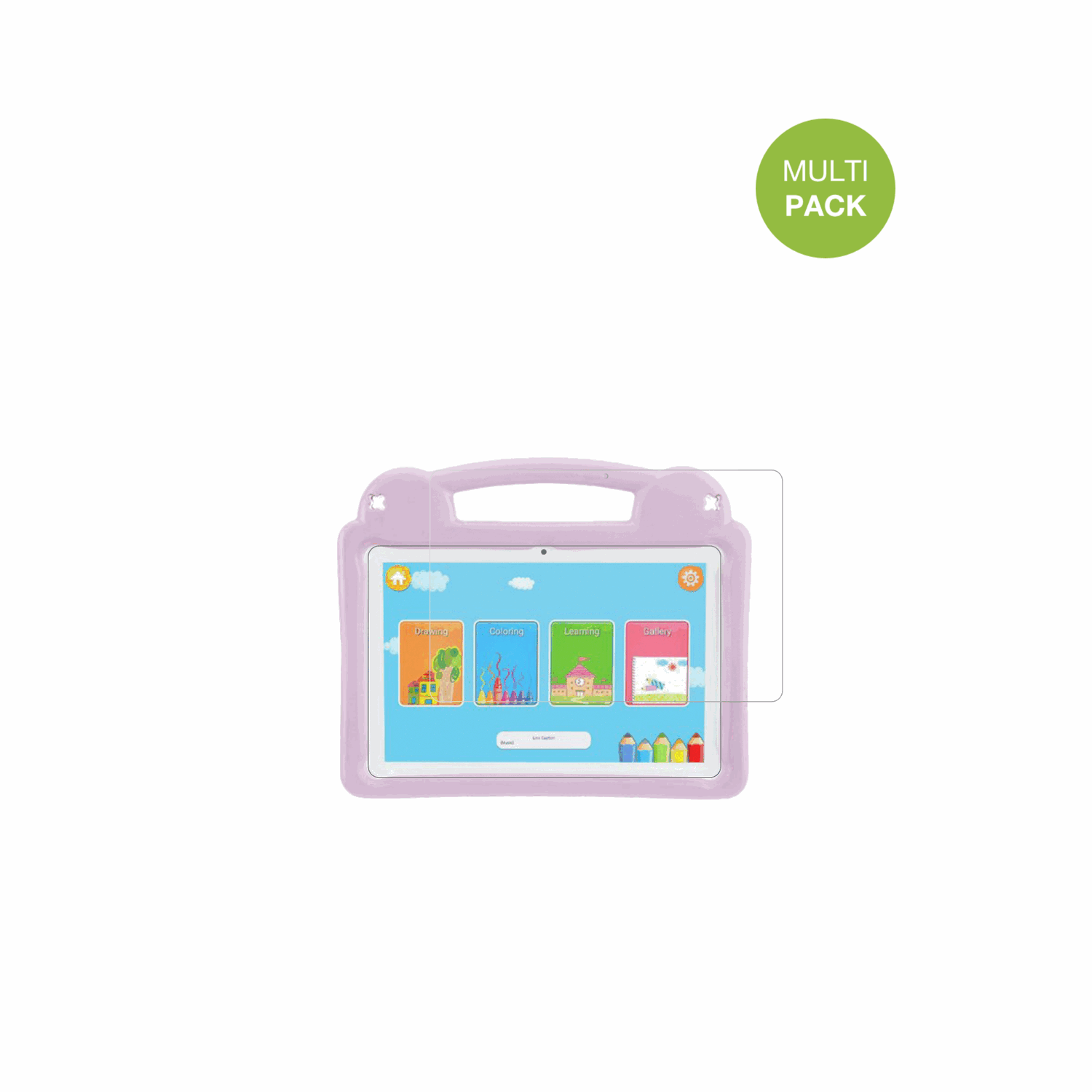 LETGOSPTKids Tablet 10.1 mit aufgebrachter dipos Displayschutzfolie, die lästige Fingerabdrücke minimiert