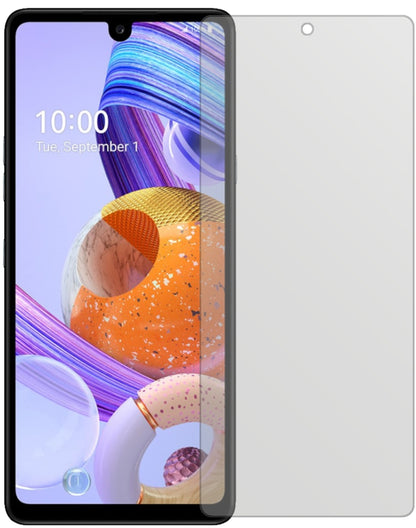 LGK71 mit aufgebrachter dipos Displayschutzfolie, die lästige Fingerabdrücke minimiert