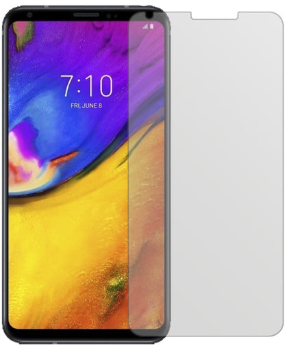 LGV35 ThinQ mit aufgebrachter dipos Displayschutzfolie, die lästige Fingerabdrücke minimiert