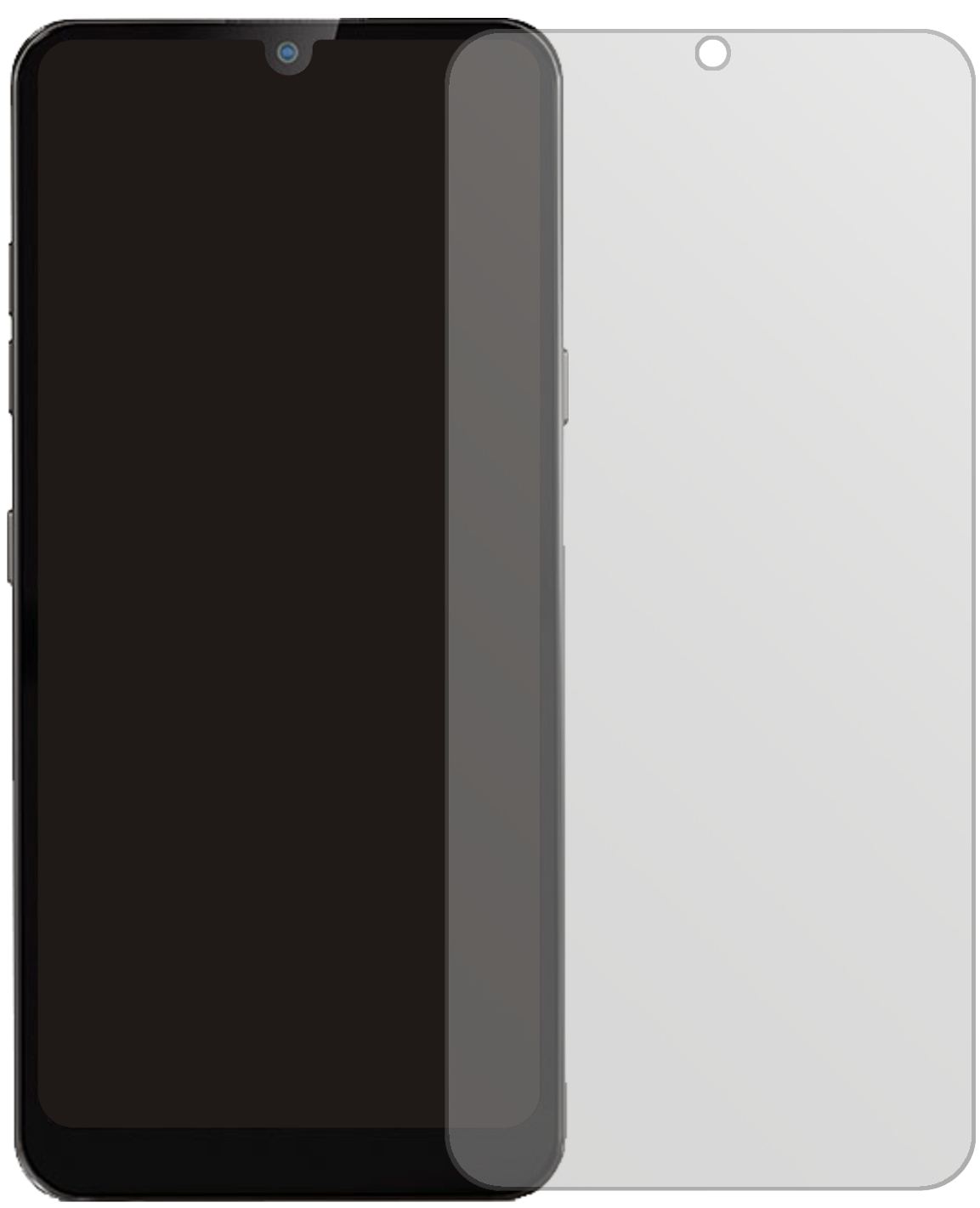 LGXpress Plus 3 mit aufgebrachter dipos Displayschutzfolie, die lästige Fingerabdrücke minimiert