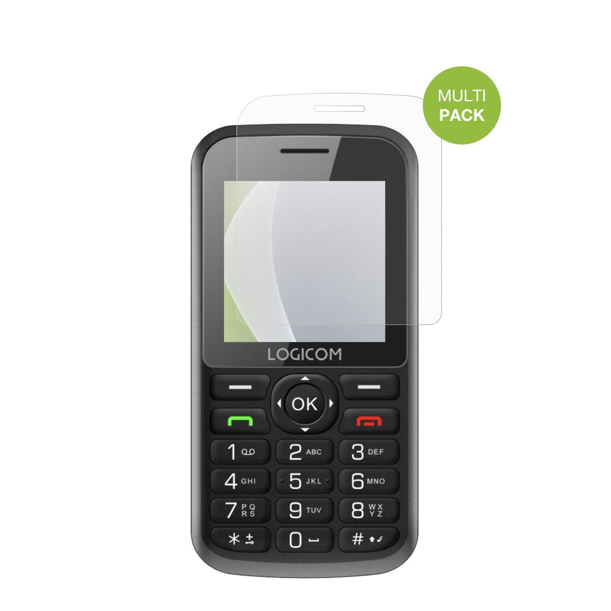LogicomPosh S85 mit aufgebrachter dipos Displayschutzfolie, die lästige Fingerabdrücke minimiert