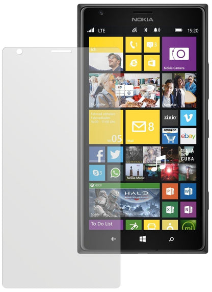 Lumia 1520Nokia mit aufgebrachter dipos Displayschutzfolie, die lästige Fingerabdrücke minimiert