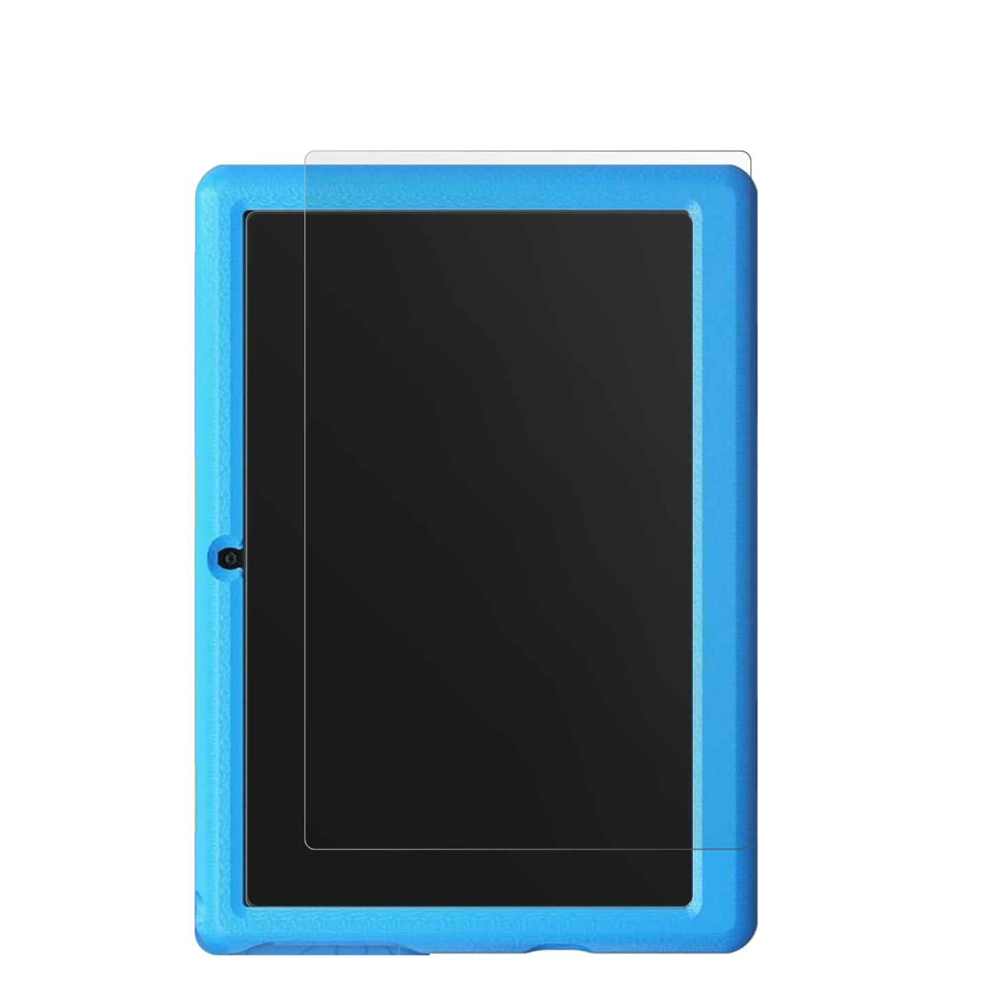 LvilleKinder Tablet mit aufgebrachter dipos Displayschutzfolie, die lästige Fingerabdrücke minimiert