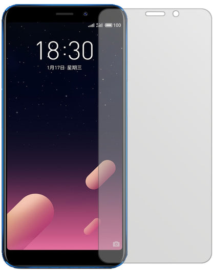 MeizuM6S mit aufgebrachter dipos Displayschutzfolie, die lästige Fingerabdrücke minimiert