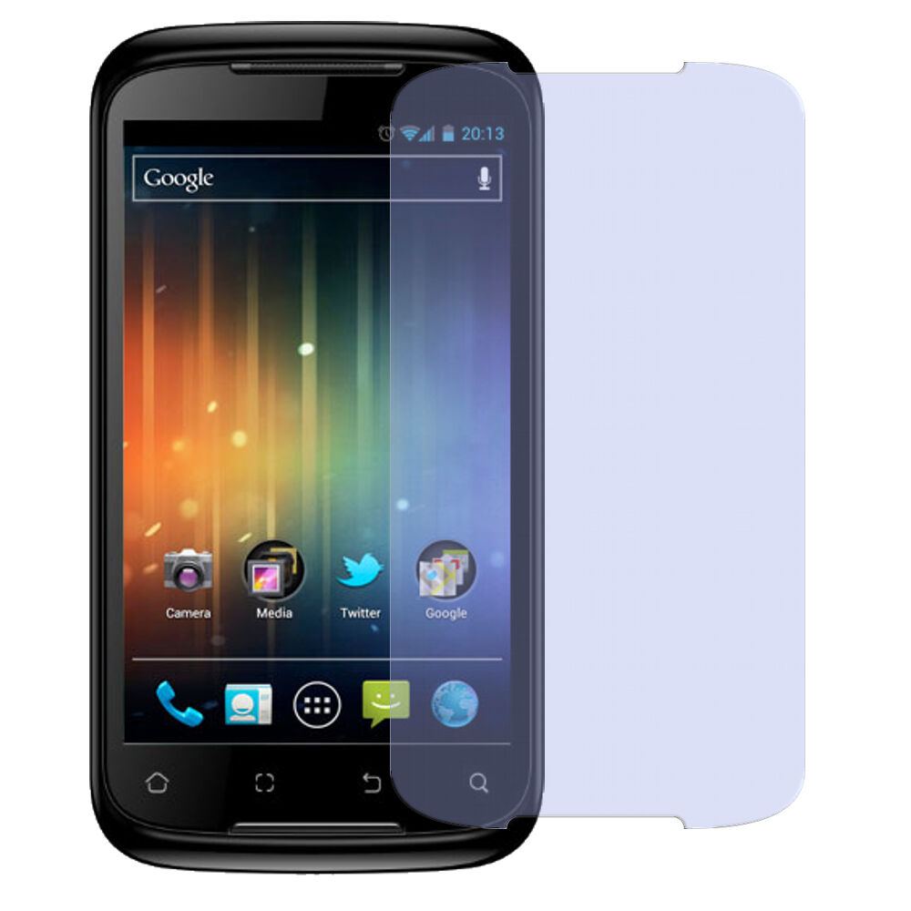 Mobile SP-120SimValley mit aufgebrachter dipos Displayschutzfolie, die lästige Fingerabdrücke minimiert
