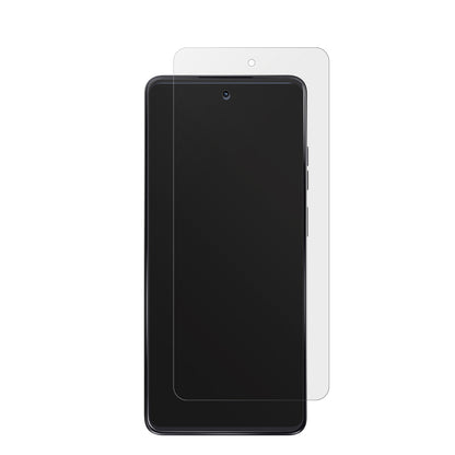 MotorolaMoto G24 mit aufgebrachter dipos Displayschutzfolie, die lästige Fingerabdrücke minimiert