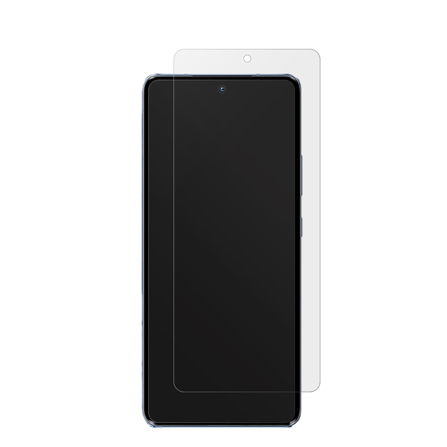 MotorolaMoto S30 Pro mit aufgebrachter dipos Displayschutzfolie, die lästige Fingerabdrücke minimiert