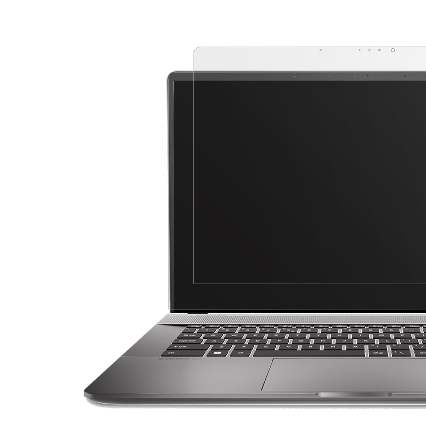 MSICreator Z17 HX Studio mit aufgebrachter dipos Displayschutzfolie, die lästige Fingerabdrücke minimiert