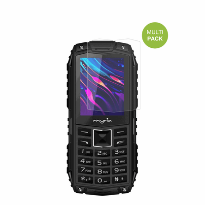 MyriaEnduro 3G mit aufgebrachter dipos Displayschutzfolie, die lästige Fingerabdrücke minimiert