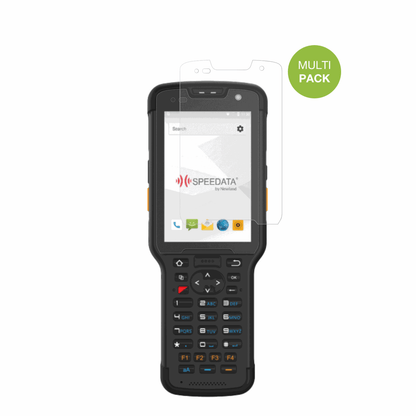 NewlandSpeedata SD35 Leo mit aufgebrachter dipos Displayschutzfolie, die lästige Fingerabdrücke minimiert