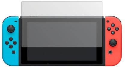 NintendoSwitch mit aufgebrachter dipos Displayschutzfolie, die lästige Fingerabdrücke minimiert