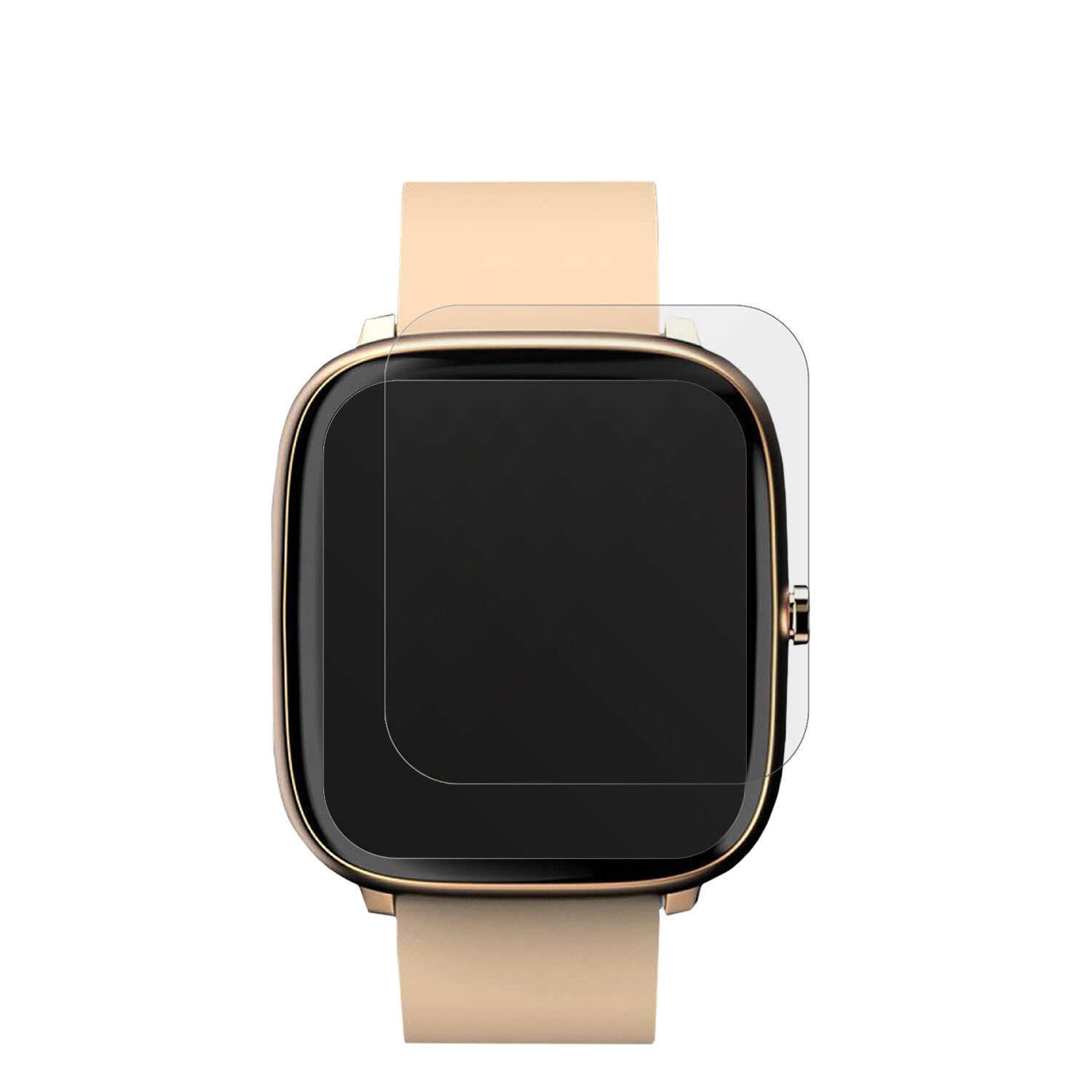 NoiseColorfit Qube O2 mit aufgebrachter dipos Displayschutzfolie, die lästige Fingerabdrücke minimiert