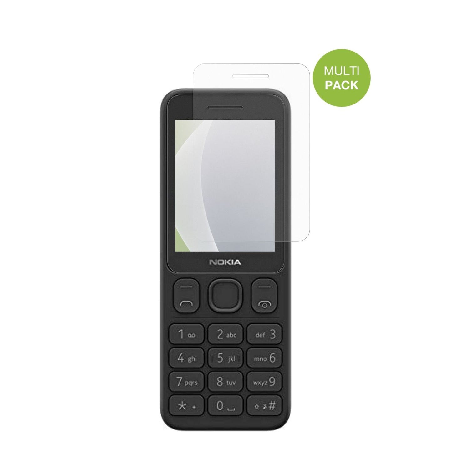 Nokia125 mit aufgebrachter dipos Displayschutzfolie, die lästige Fingerabdrücke minimiert