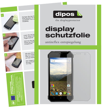 NomuS30 mit aufgebrachter dipos Displayschutzfolie, die lästige Fingerabdrücke minimiert