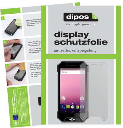 NomuS30 Mini mit aufgebrachter dipos Displayschutzfolie, die lästige Fingerabdrücke minimiert