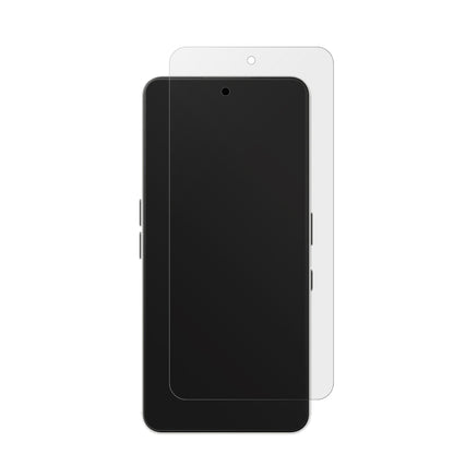 NothingPhone (3) mit aufgebrachter dipos Displayschutzfolie, die lästige Fingerabdrücke minimiert