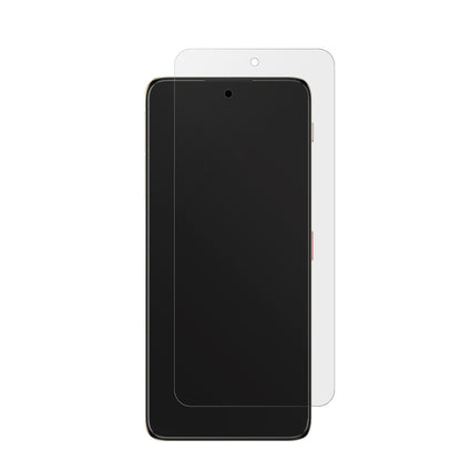 NubiaFocus Pro 5G mit aufgebrachter dipos Displayschutzfolie, die lästige Fingerabdrücke minimiert