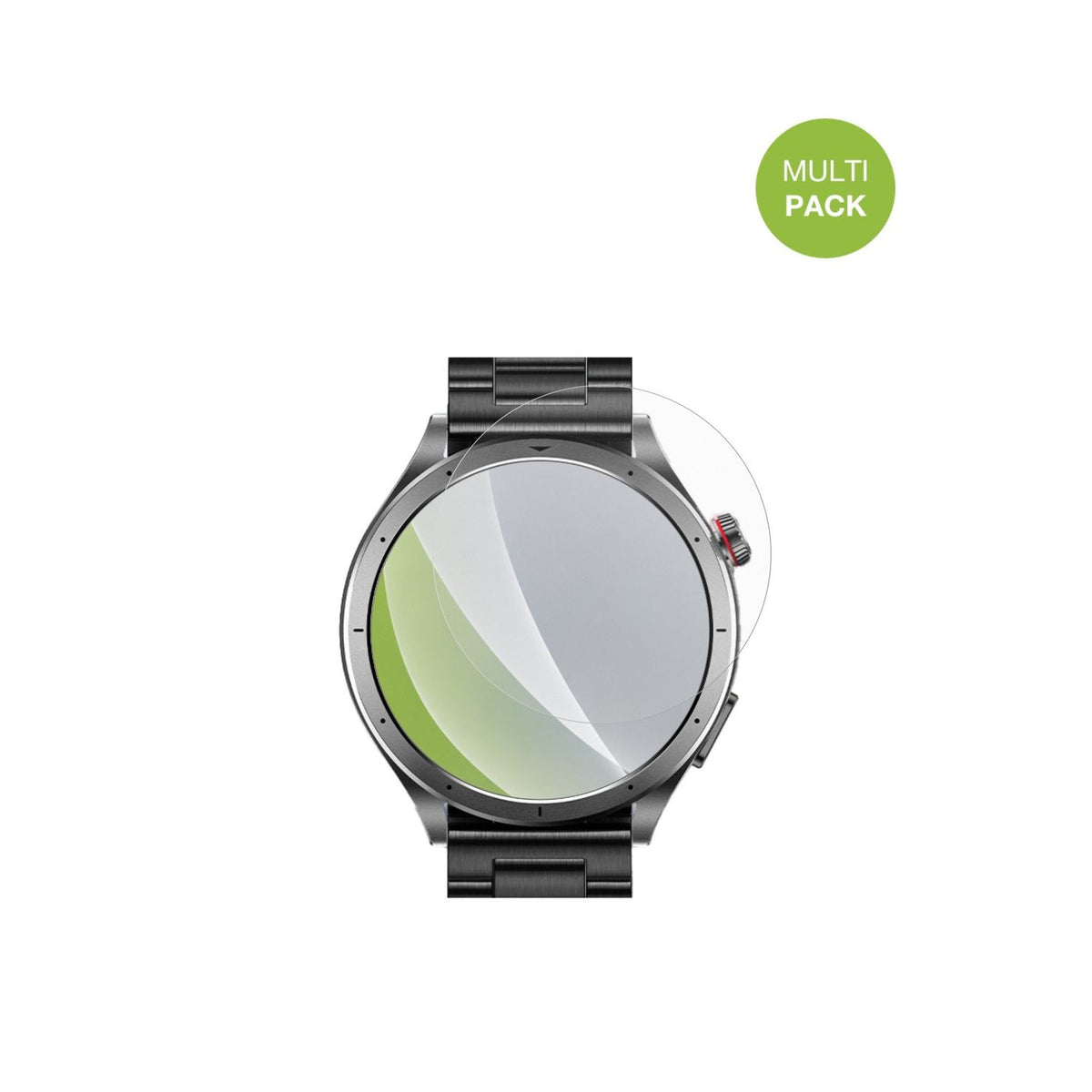 Oliimptek1.53 Zoll Smartwatch mit aufgebrachter dipos Displayschutzfolie, die lästige Fingerabdrücke minimiert