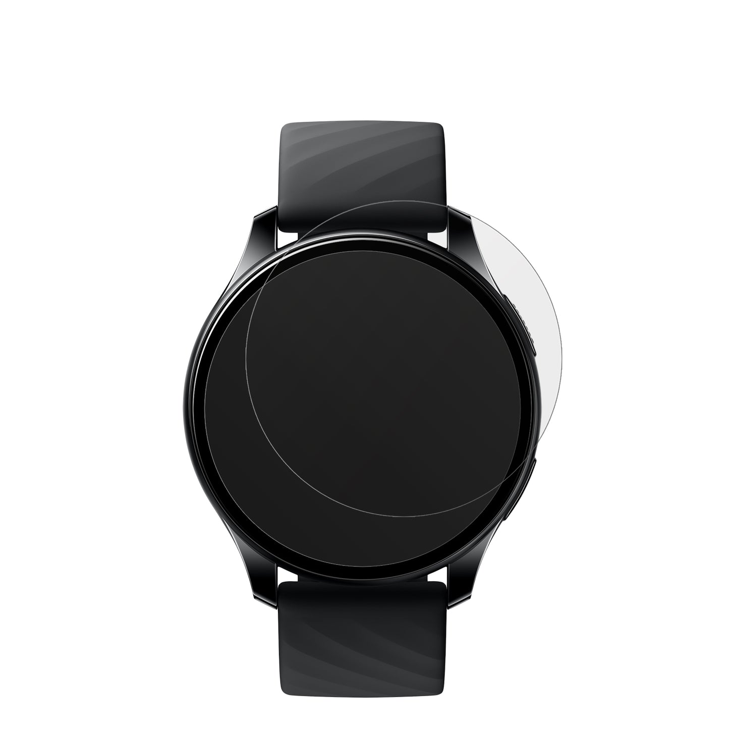 OnePlusNord Smartwatch mit aufgebrachter dipos Displayschutzfolie, die lästige Fingerabdrücke minimiert
