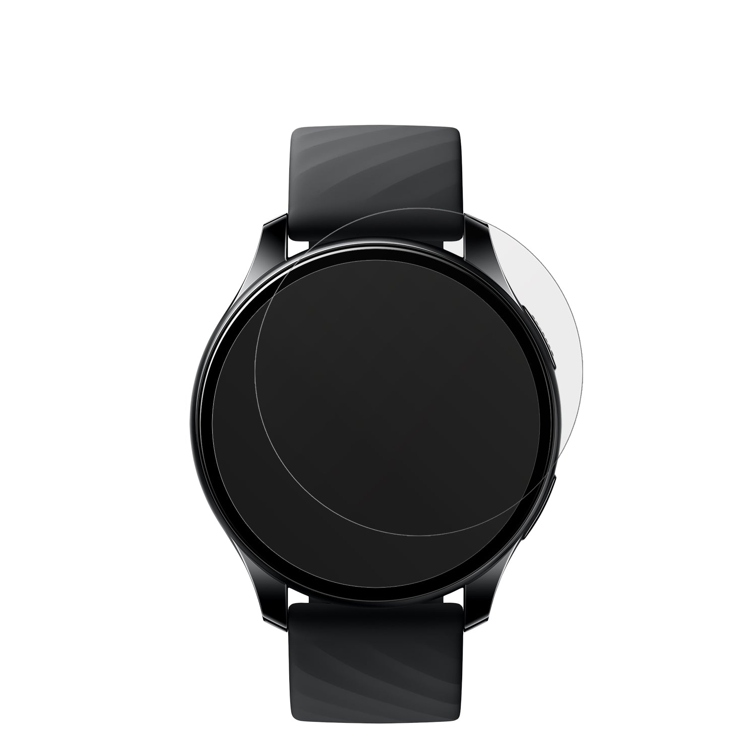 OnePlusNord Smartwatch mit aufgebrachter dipos Displayschutzfolie, die lästige Fingerabdrücke minimiert