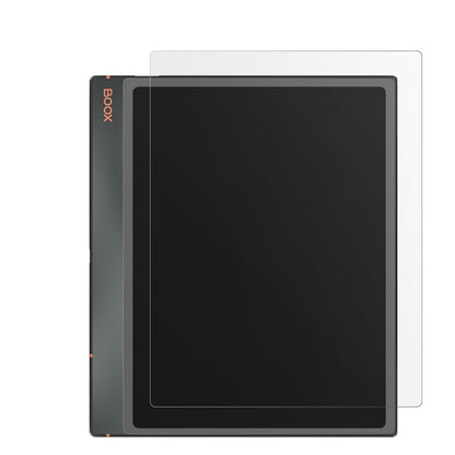 OnyxBoox Note Air3 mit aufgebrachter dipos Displayschutzfolie, die lästige Fingerabdrücke minimiert