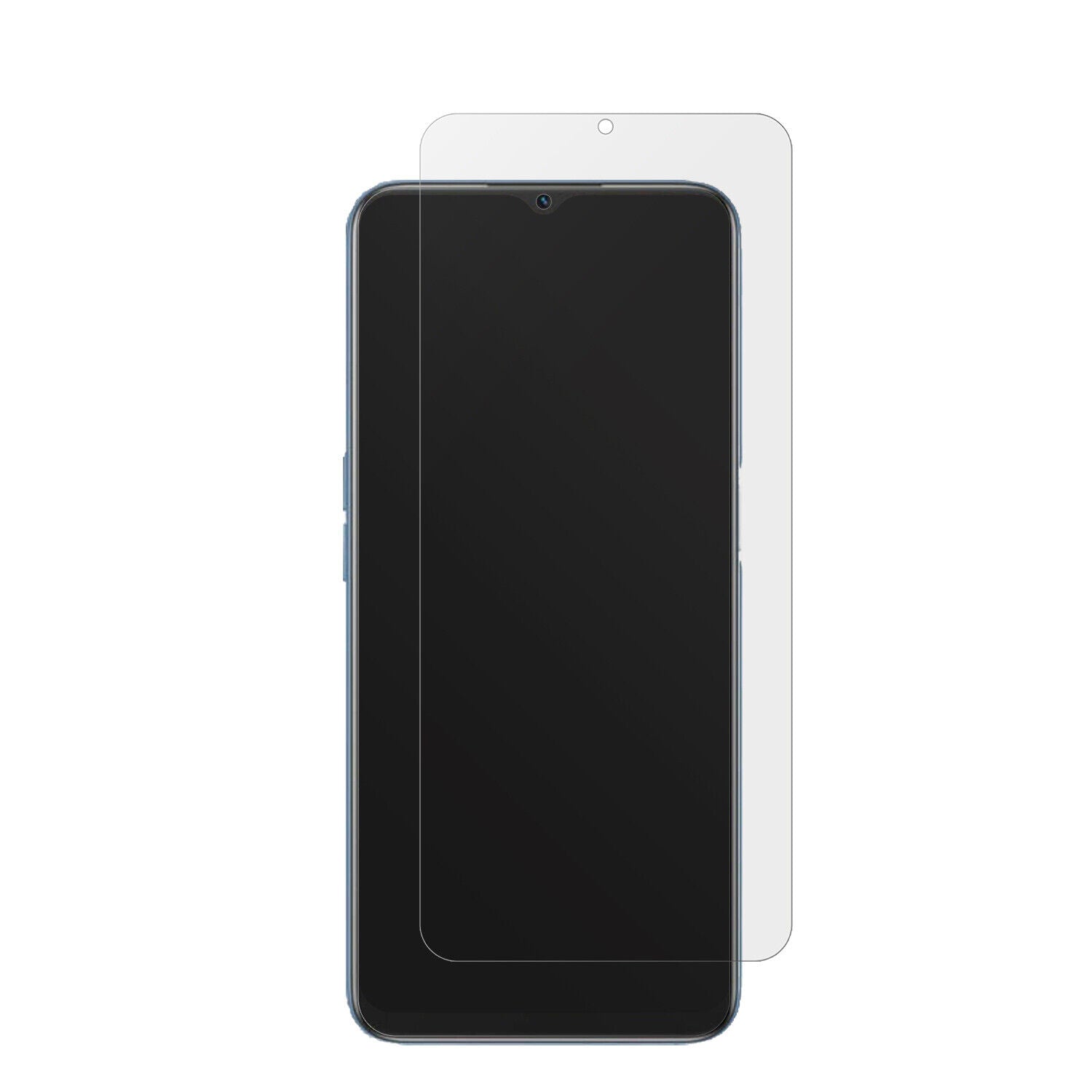 OPPOA16 mit aufgebrachter dipos Displayschutzfolie, die lästige Fingerabdrücke minimiert