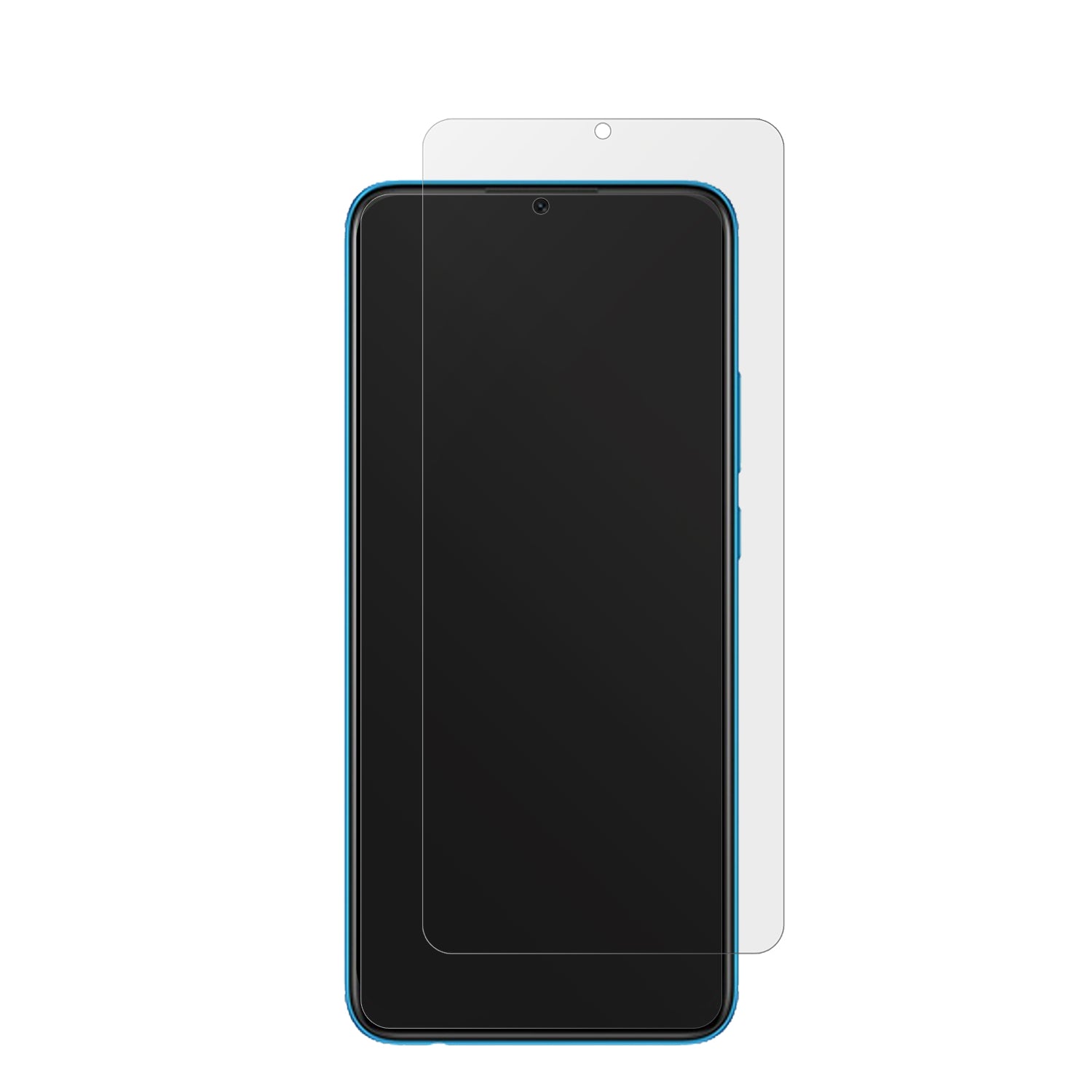 OppoA16e mit aufgebrachter dipos Displayschutzfolie, die lästige Fingerabdrücke minimiert