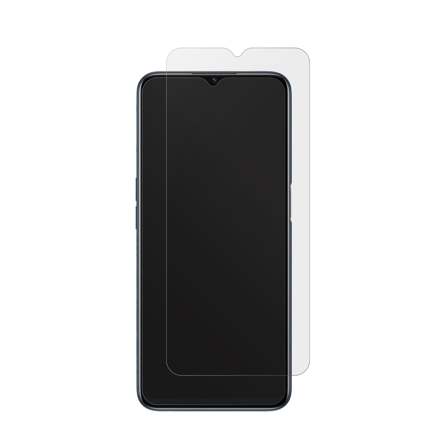 OppoA16S mit aufgebrachter dipos Displayschutzfolie, die lästige Fingerabdrücke minimiert