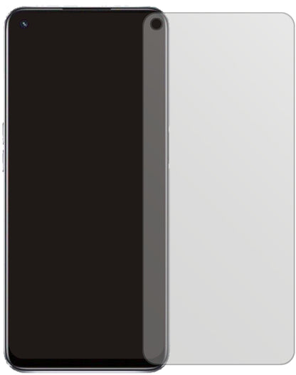 OppoA74 5G mit aufgebrachter dipos Displayschutzfolie, die lästige Fingerabdrücke minimiert