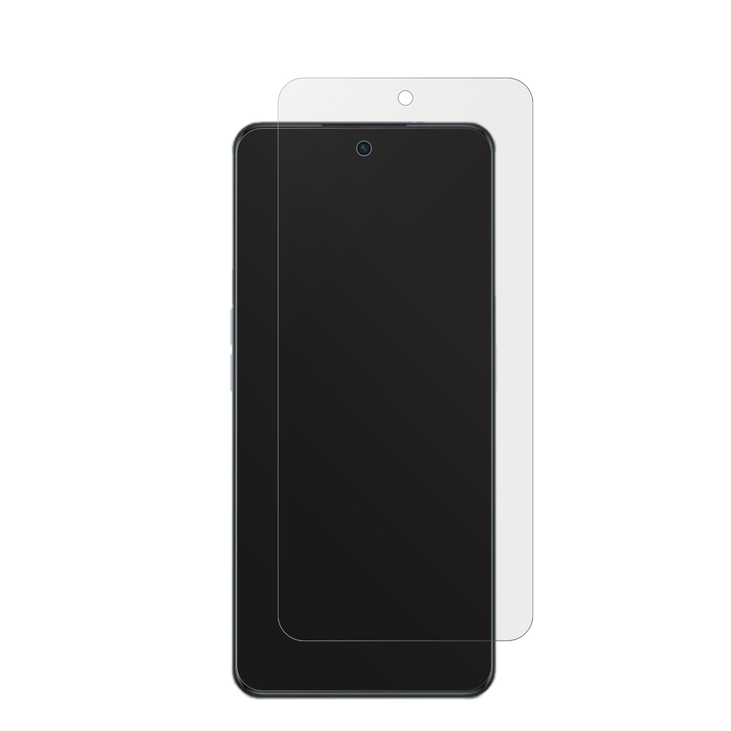 OppoA98 5G mit aufgebrachter dipos Displayschutzfolie, die lästige Fingerabdrücke minimiert