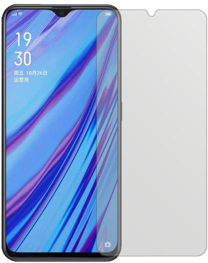 OppoA9x mit aufgebrachter dipos Displayschutzfolie, die lästige Fingerabdrücke minimiert