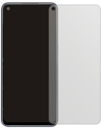 OppoK9x mit aufgebrachter dipos Displayschutzfolie, die lästige Fingerabdrücke minimiert