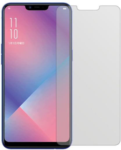 OppoR15 Neo mit aufgebrachter dipos Displayschutzfolie, die lästige Fingerabdrücke minimiert
