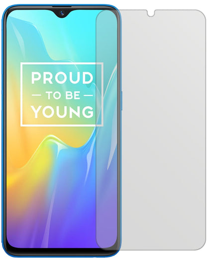 OppoRealme U1 mit aufgebrachter dipos Displayschutzfolie, die lästige Fingerabdrücke minimiert