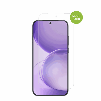 OppoReno16 Pro mit aufgebrachter dipos Displayschutzfolie, die lästige Fingerabdrücke minimiert