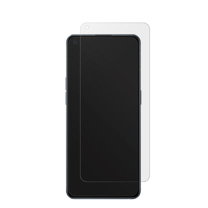 OPPOReno6 4G mit aufgebrachter dipos Displayschutzfolie, die lästige Fingerabdrücke minimiert