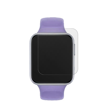 OppoWatch SE mit aufgebrachter dipos Displayschutzfolie, die lästige Fingerabdrücke minimiert
