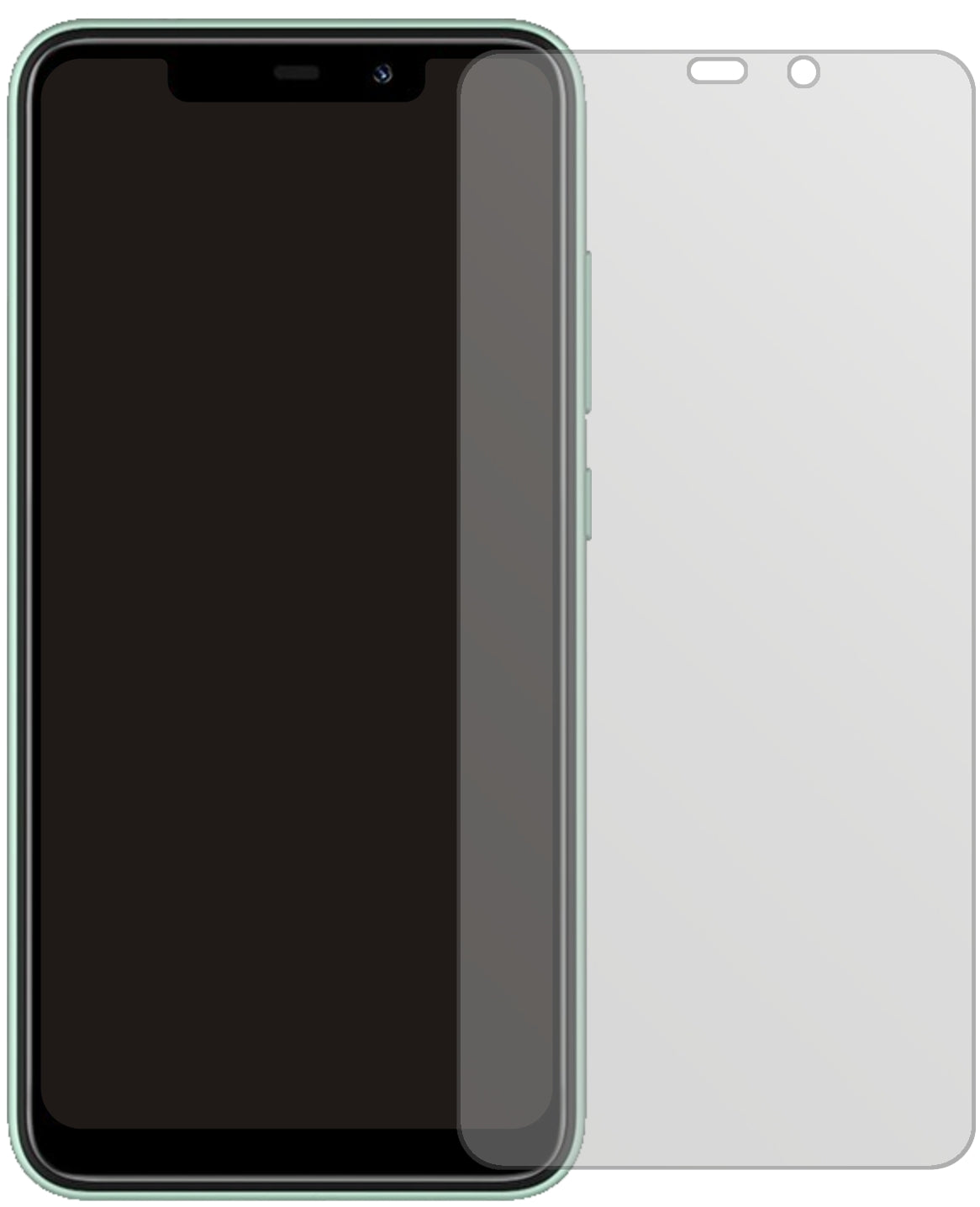 OukitelC22 mit aufgebrachter dipos Displayschutzfolie, die lästige Fingerabdrücke minimiert